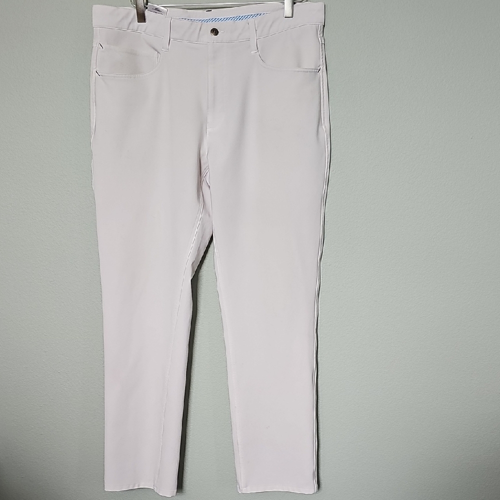 FootJoy Men's Performance Golf Ivory Pants W 35 L 30 - Picture 2 of 14
